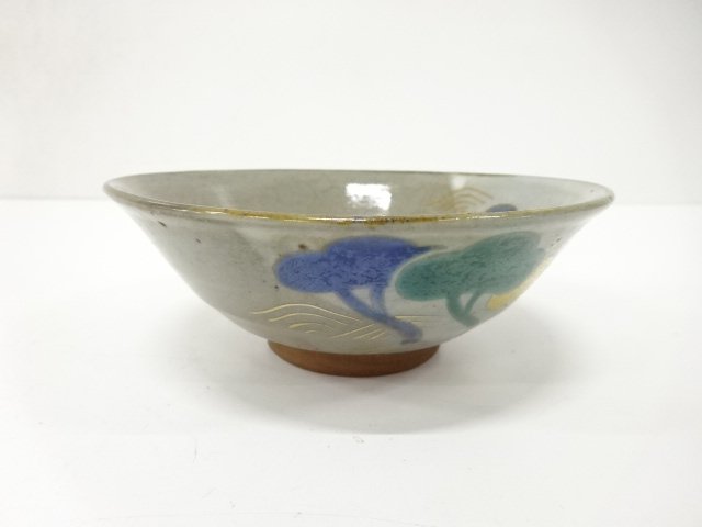 JAPANESE COLLECTIBLE / KYO-YAKI / HASHIMOTO SHIGUN-ZO / BOWL / PINE TR